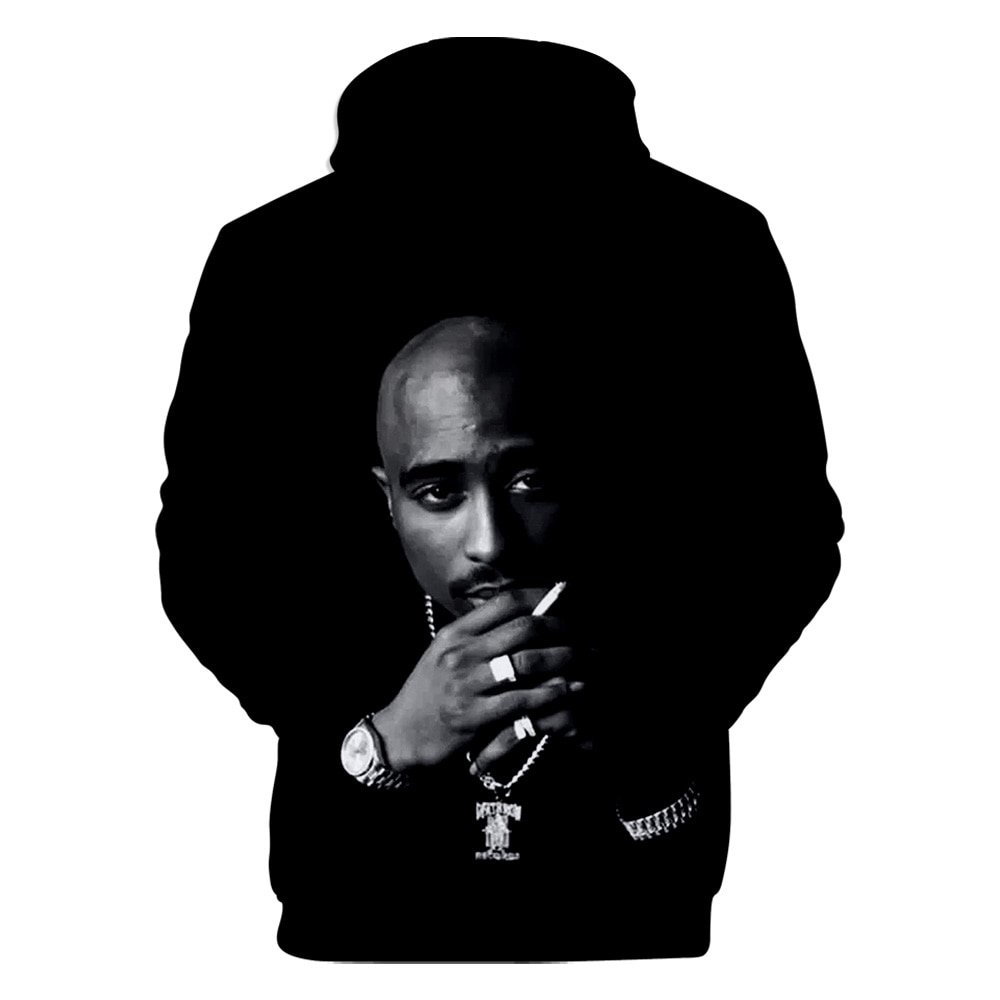 Gangsta Rap 2Pac Hoodies Hoodie Sweatshirt Hooded Mannen/Vrouwen Gangsta 2Pac Tupac Amaru Shakur Hoody Jongen/Meisjes merk Cap Jassen