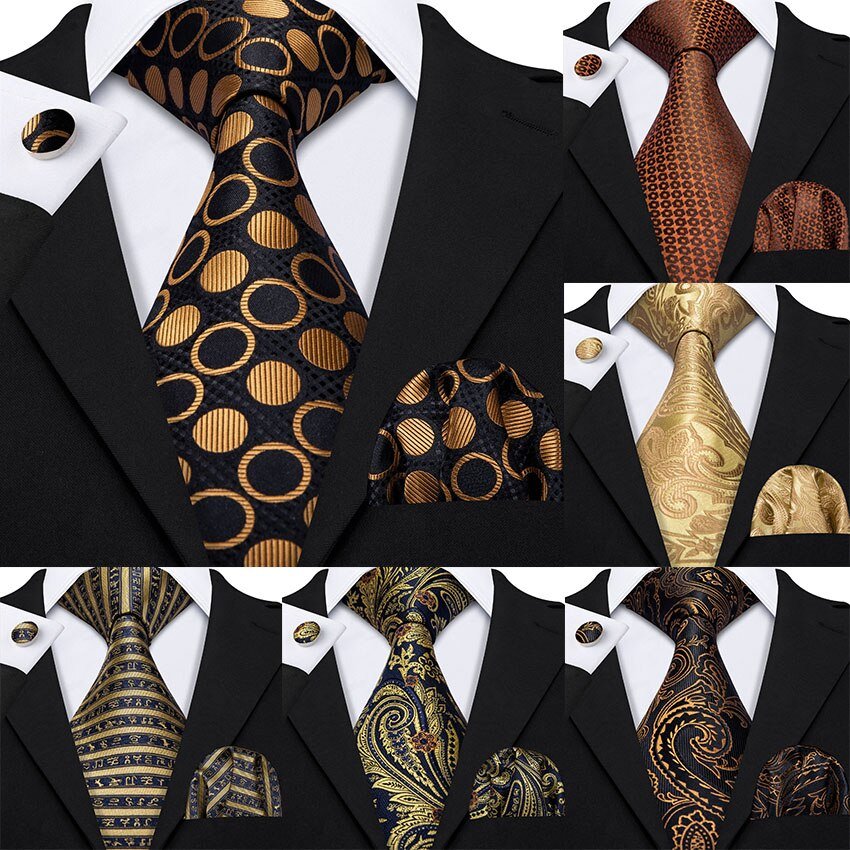 Gold Mens Stropdassen 100% Zijde Jacquard Geweven 7 Kleuren Solid Stropdassen Voor Mannen Wedding Zaken Party Barry.Wang 8.5 Cm Nek Stropdas Set GS-07 Gold Mens Stropdassen 100% Zijde Jacquard Geweven 7 Kleuren Solid Stropdassen Voor Mannen Wedding Zaken Party Barry.Wang 8.5 Cm Nek Stropdas Set GS-07