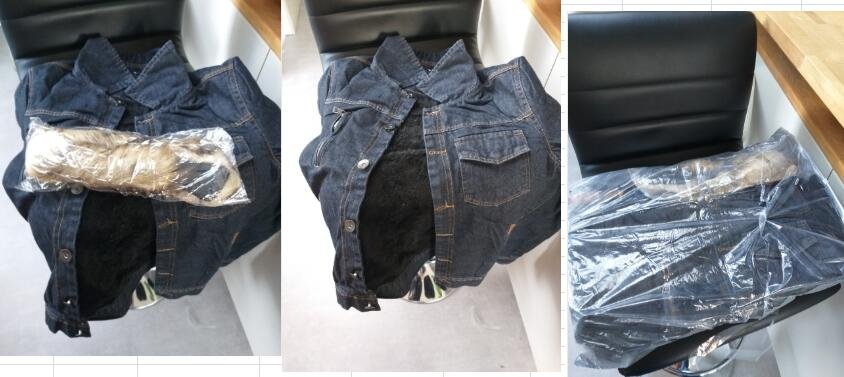 Retro Ripped Fleece Jeans Jas en Jas voor Herfst Winter S-XXXXL Drop Verzending Mens Denim Jas met Bont Kraag
