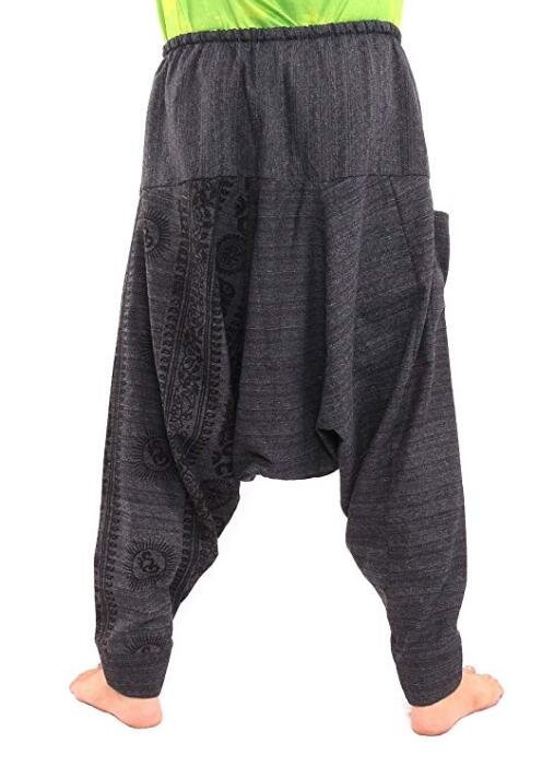 Mannen Hiphop Harembroek Kruis Baggy Joggers Plus Size Boho Gypsy Aladdin Zomer Bohemian Nepal Wijde Pijpen Broek Causale Broek
