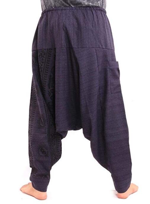 Mannen Hiphop Harembroek Kruis Baggy Joggers Plus Size Boho Gypsy Aladdin Zomer Bohemian Nepal Wijde Pijpen Broek Causale Broek