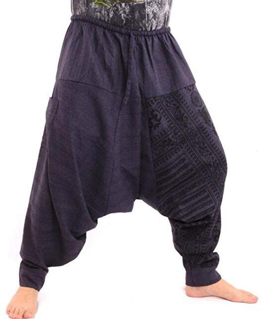 Mannen Hiphop Harembroek Kruis Baggy Joggers Plus Size Boho Gypsy Aladdin Zomer Bohemian Nepal Wijde Pijpen Broek Causale Broek
