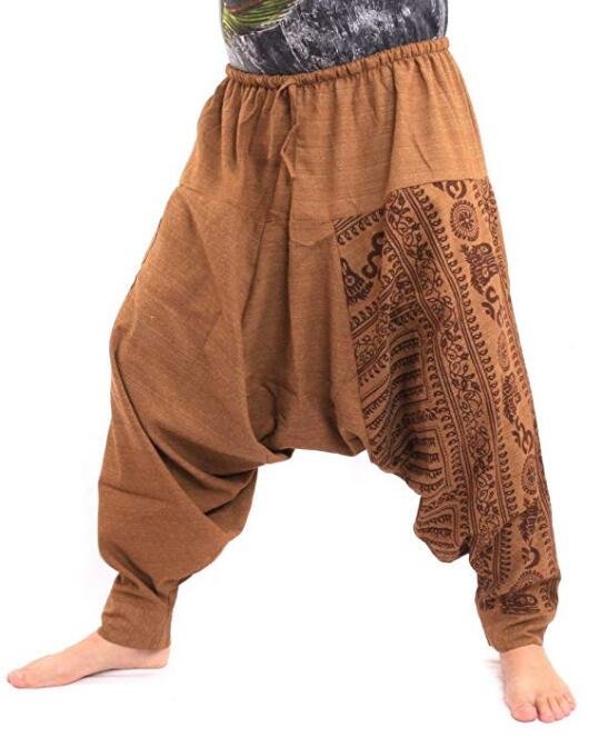 Mannen Hiphop Harembroek Kruis Baggy Joggers Plus Size Boho Gypsy Aladdin Zomer Bohemian Nepal Wijde Pijpen Broek Causale Broek