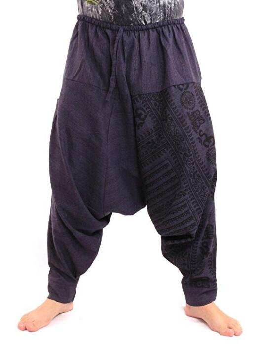 Mannen Hiphop Harembroek Kruis Baggy Joggers Plus Size Boho Gypsy Aladdin Zomer Bohemian Nepal Wijde Pijpen Broek Causale Broek