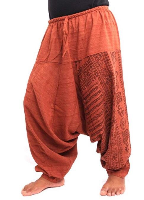 Mannen Hiphop Harembroek Kruis Baggy Joggers Plus Size Boho Gypsy Aladdin Zomer Bohemian Nepal Wijde Pijpen Broek Causale Broek
