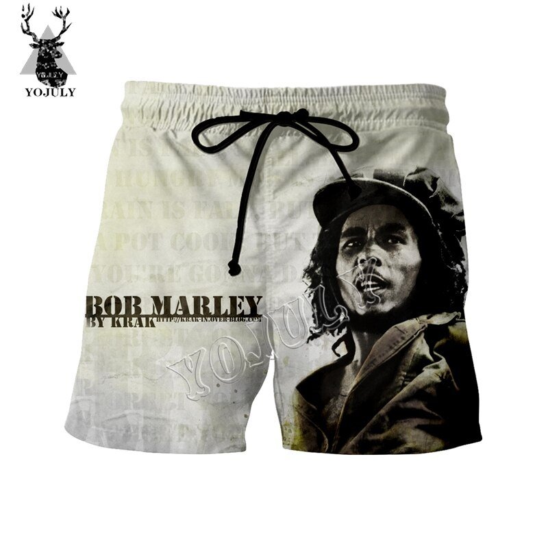 Yojuly Rock Zanger Bob Marley 3D Print Funny Fashion Casual Korte Broek Zomer Mannen Board Shorts Unisex Zwemmen Shorts DK19 Yojuly Rock Zanger Bob Marley 3D Print Funny Fashion Casual Korte Broek Zomer Mannen Board Shorts Unisex Zwemmen Shorts DK19
