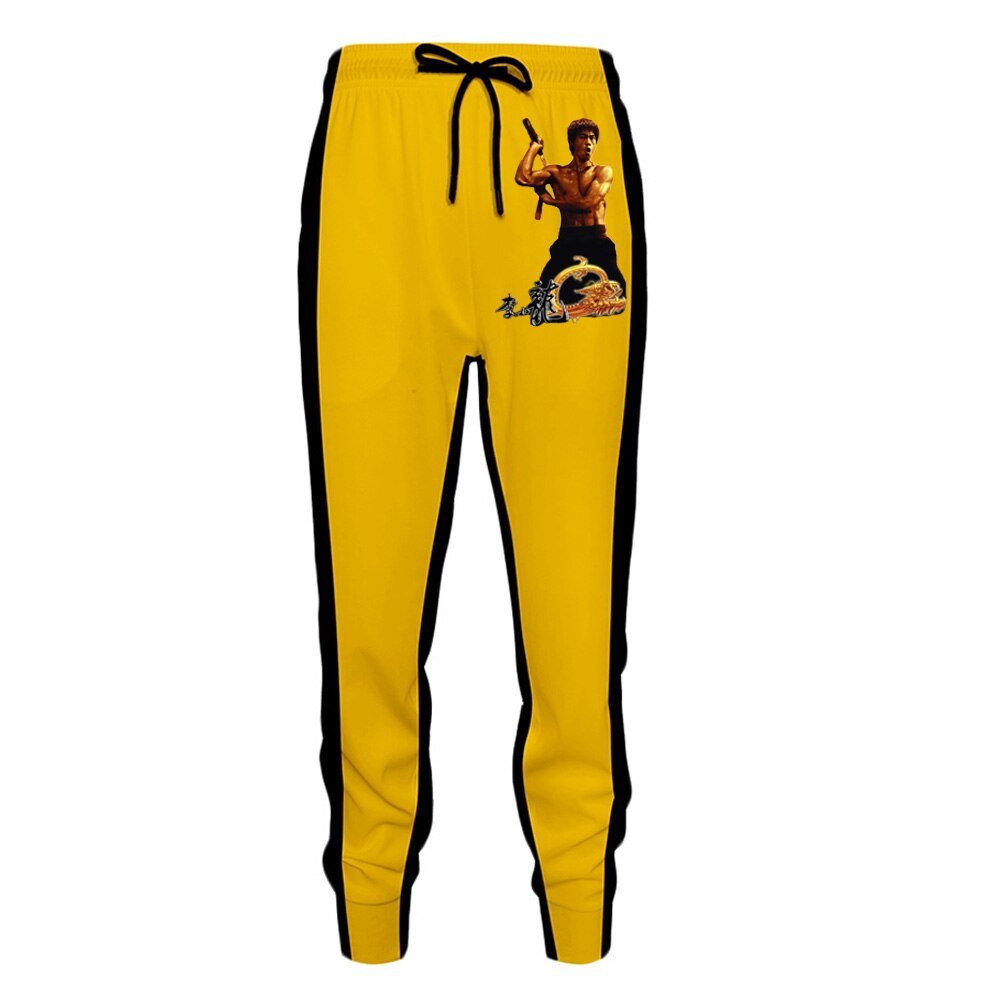 3D Print Sweatshirts Bruce Lee Geel Kung Fu Uniformen Man Cosplay Hoodie Game Of Death Trainingspak Pak Streetwear hip Hop