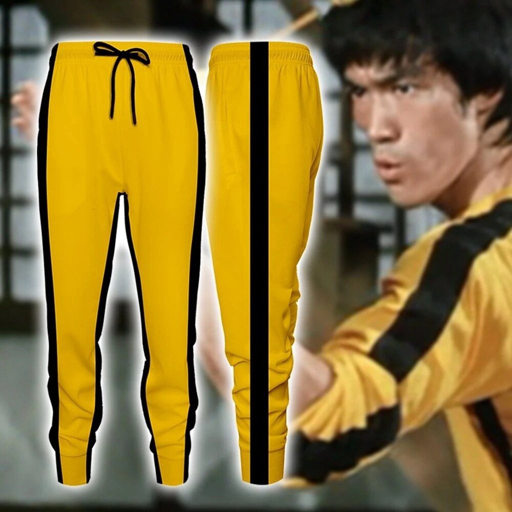 3D Print Sweatshirts Bruce Lee Geel Kung Fu Uniformen Man Cosplay Hoodie Game Of Death Trainingspak Pak Streetwear hip Hop