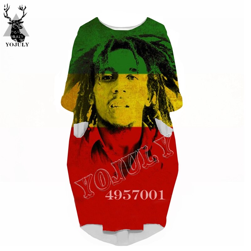 Vrouwen Mode Hip Hop Casual Grappige Jurk Ms Over De Knie Lange Mouw Jurk Bob Marley 3D Gedrukt Harajuku Vrouwen kleding V17 Vrouwen Mode Hip Hop Casual Grappige Jurk Ms Over De Knie Lange Mouw Jurk Bob Marley 3D Gedrukt Harajuku Vrouwen kleding V17