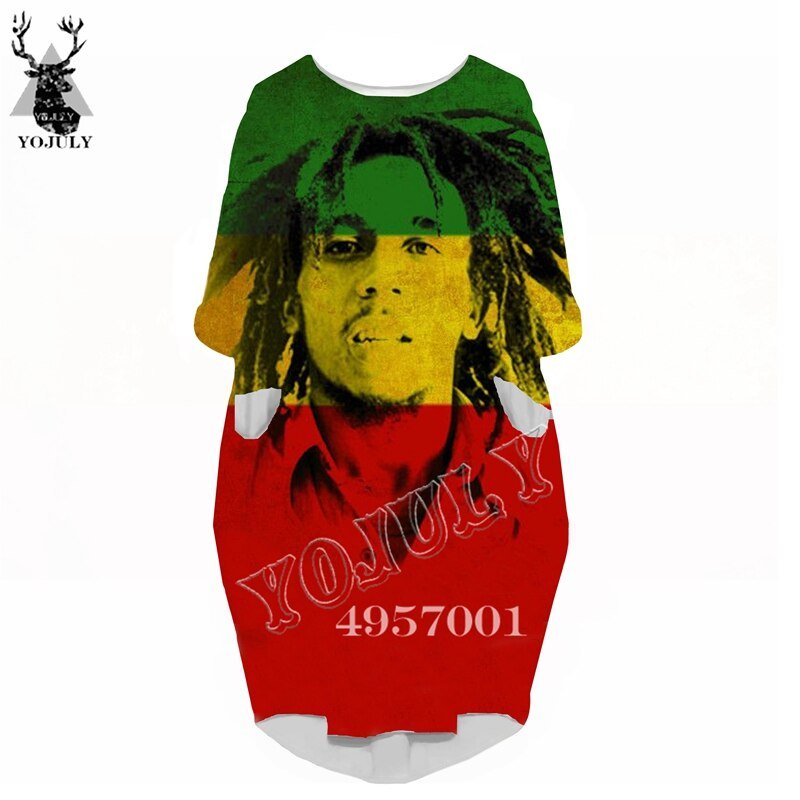 Vrouwen Mode Hip Hop Casual Grappige Jurk Ms Over De Knie Lange Mouw Jurk Bob Marley 3D Gedrukt Harajuku Vrouwen kleding V17 Vrouwen Mode Hip Hop Casual Grappige Jurk Ms Over De Knie Lange Mouw Jurk Bob Marley 3D Gedrukt Harajuku Vrouwen kleding V17