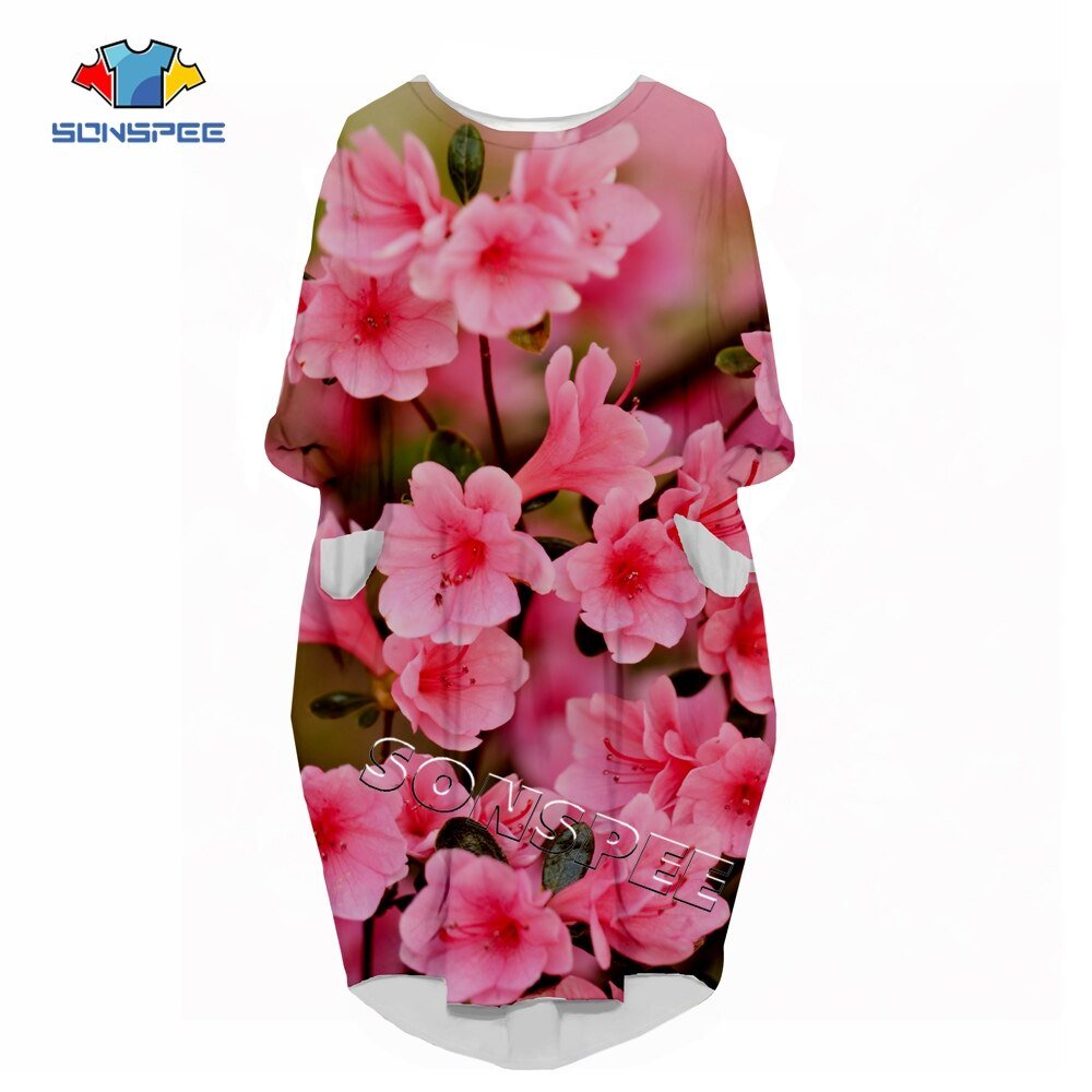 Bloemen Vogels 3D Print Anime Harajuku Vrouw Toga Fashion Grappig Hip Hop Losse Casual Meisje Jurk Dame Kleding Lange mouw Jurk