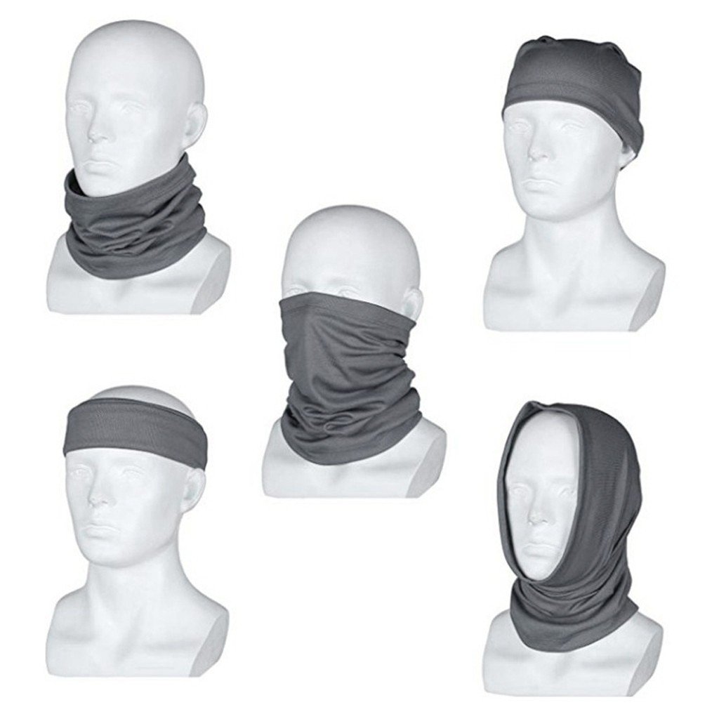 Black Face Mask Scarf Outdoor Motorcycle Mouth Mask Windproof Seamless Multifunction Sports Scarf Neck Tube Dust Riding Mask
