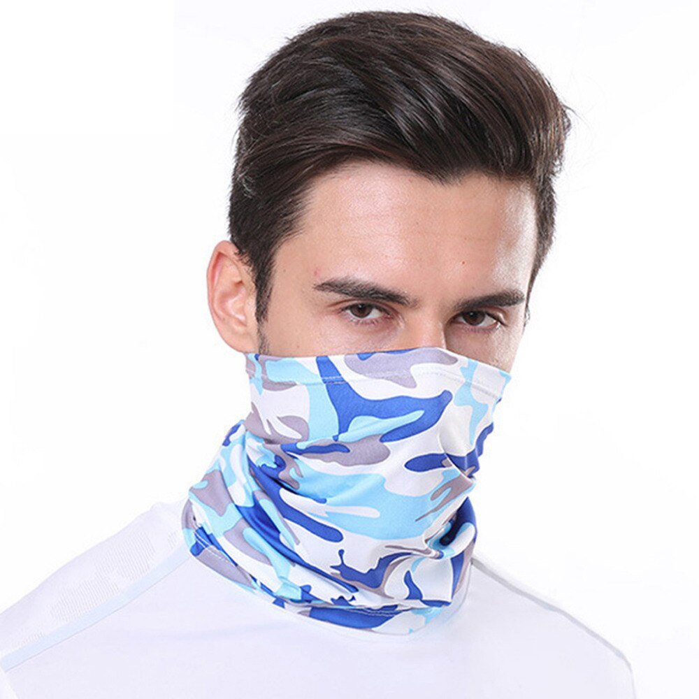 Black Face Mask Scarf Outdoor Motorcycle Mouth Mask Windproof Seamless Multifunction Sports Scarf Neck Tube Dust Riding Mask