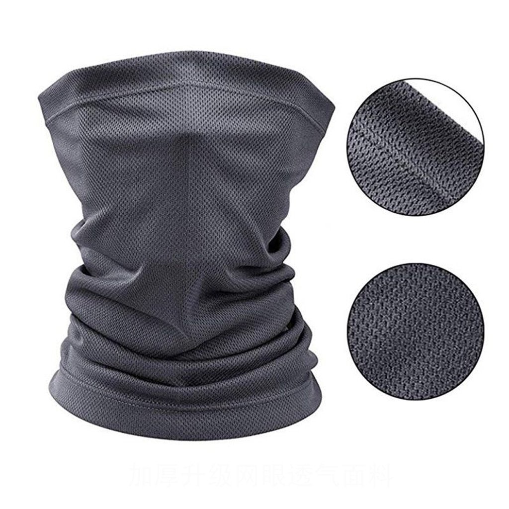 Black Face Mask Scarf Outdoor Motorcycle Mouth Mask Windproof Seamless Multifunction Sports Scarf Neck Tube Dust Riding Mask