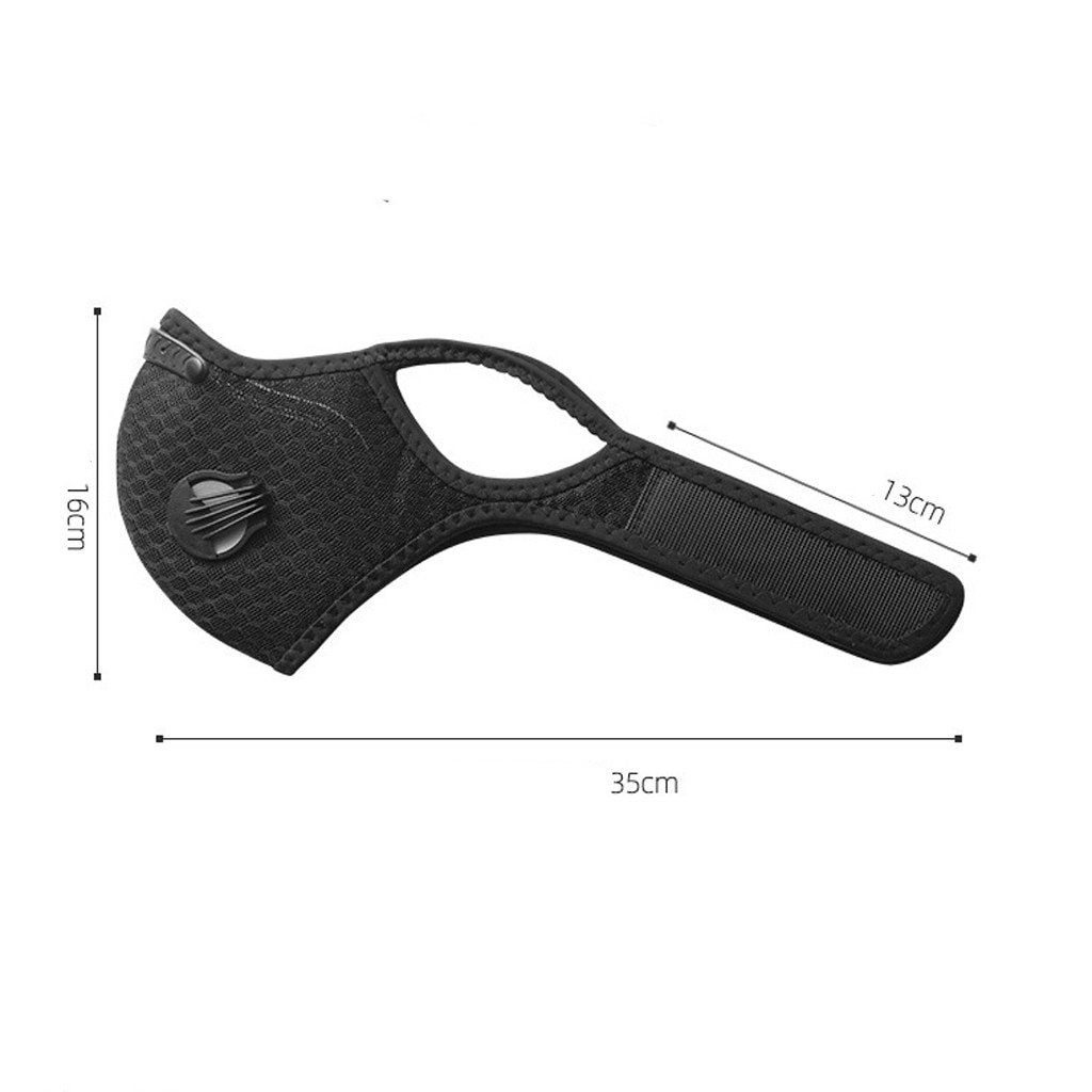 Black Unisex Mouth Mask Filter PM2.5 Air Pollution Mouth Face Sponge Masks Washable Reusable with Breathable Valve Mask #C Black Unisex Mouth Mask Filter PM2.5 Air Pollution Mouth Face Sponge Masks Washable Reusable with Breathable Valve Mask #C