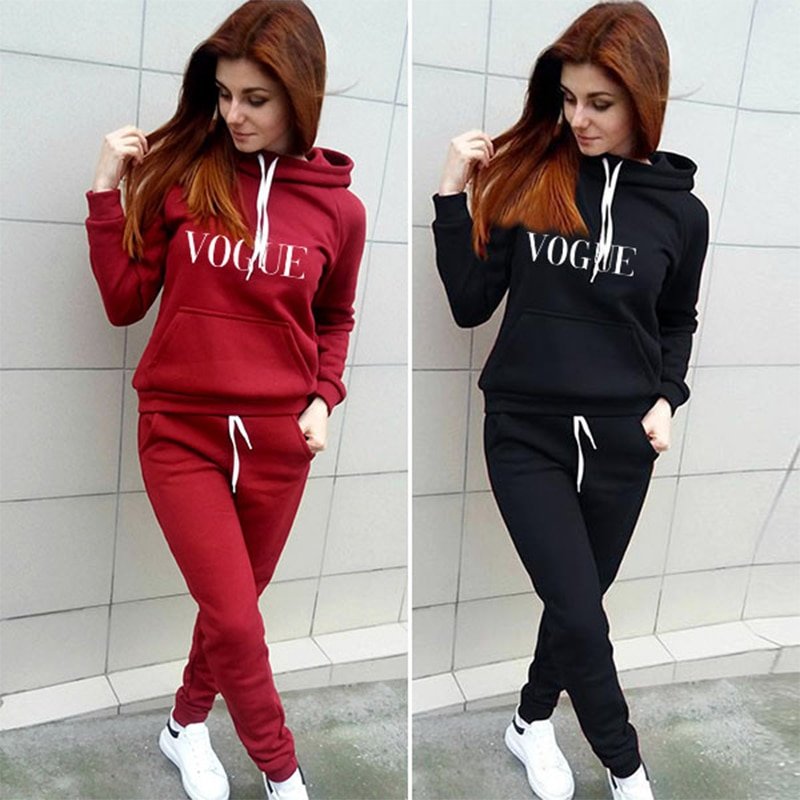 2 Delige Set Trainingspak Vrouwen Kleding Ropa Mujer Solid Hooded Sweater Broek Suits Brief Afdrukken Ropa Mujer Plus Size S-4XL