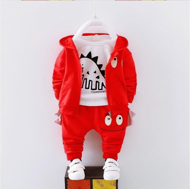 Baby Jongens Kleding Sets Lente Herfst Pasgeboren Mode Katoenen Jassen + Tops + Broek 3 Stuks Peuter Jongen Casual Sets