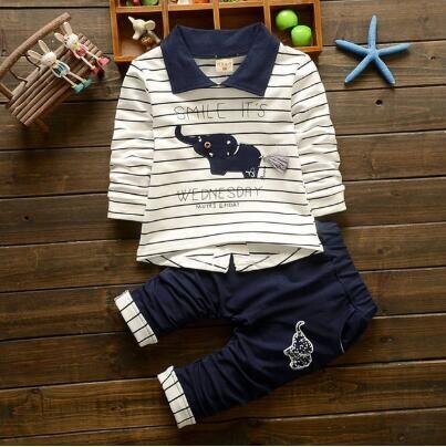 Baby Jongens Kleding Sets Lente Herfst Pasgeboren Mode Katoenen Jassen + Tops + Broek 3 Stuks Peuter Jongen Casual Sets
