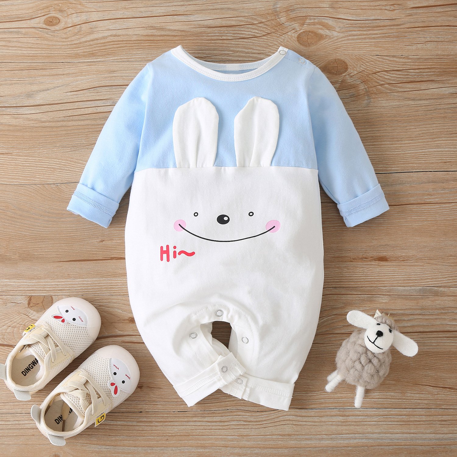 Kerst Winter Baby Boy Kleding Katoen Brief Kerstman Patchwork Plaid Lange Mouw Baby Bodysuit Baby Meisje Kleding 0-18M