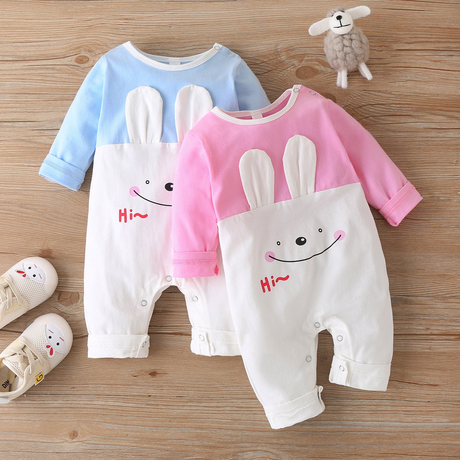 Kerst Winter Baby Boy Kleding Katoen Brief Kerstman Patchwork Plaid Lange Mouw Baby Bodysuit Baby Meisje Kleding 0-18M