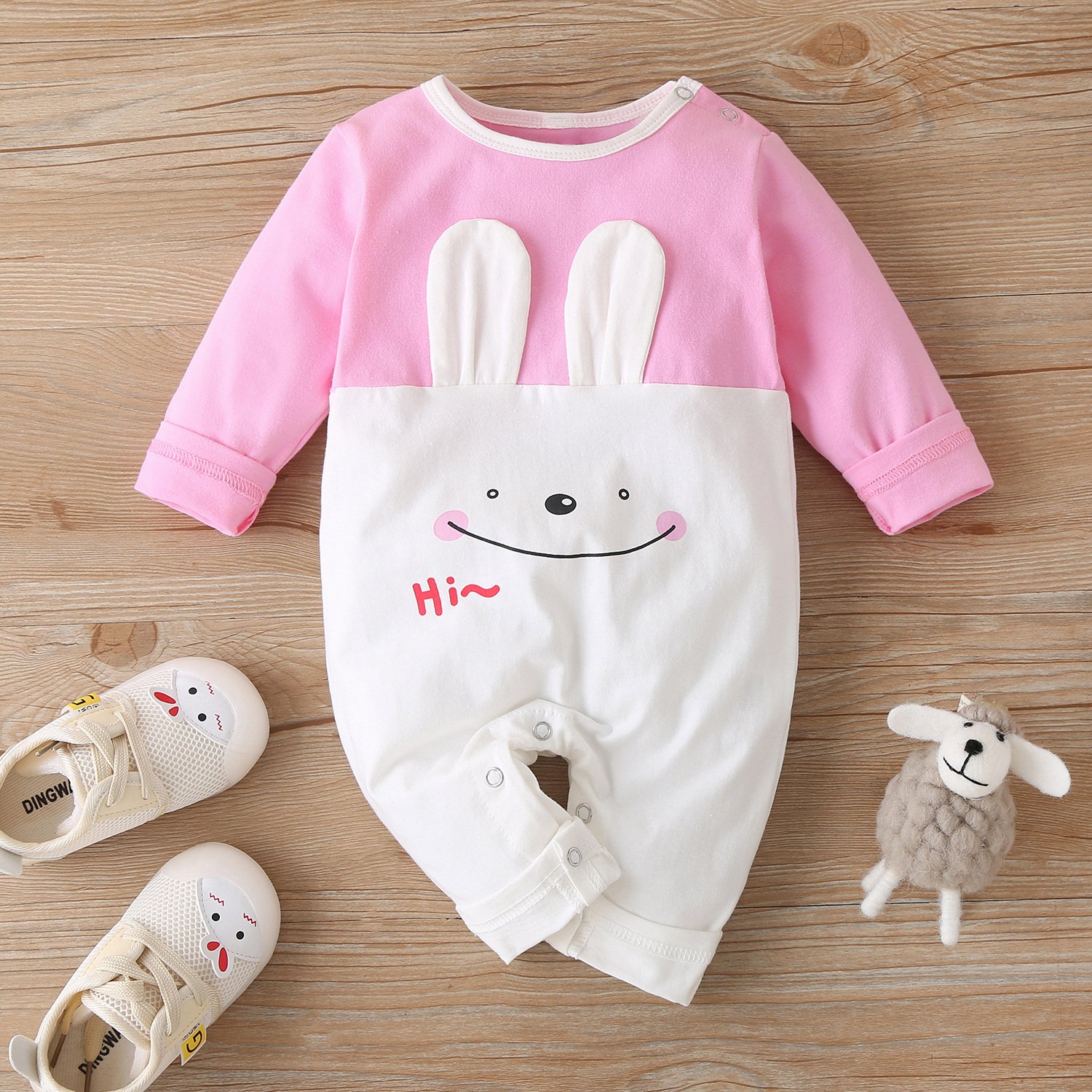 Kerst Winter Baby Boy Kleding Katoen Brief Kerstman Patchwork Plaid Lange Mouw Baby Bodysuit Baby Meisje Kleding 0-18M