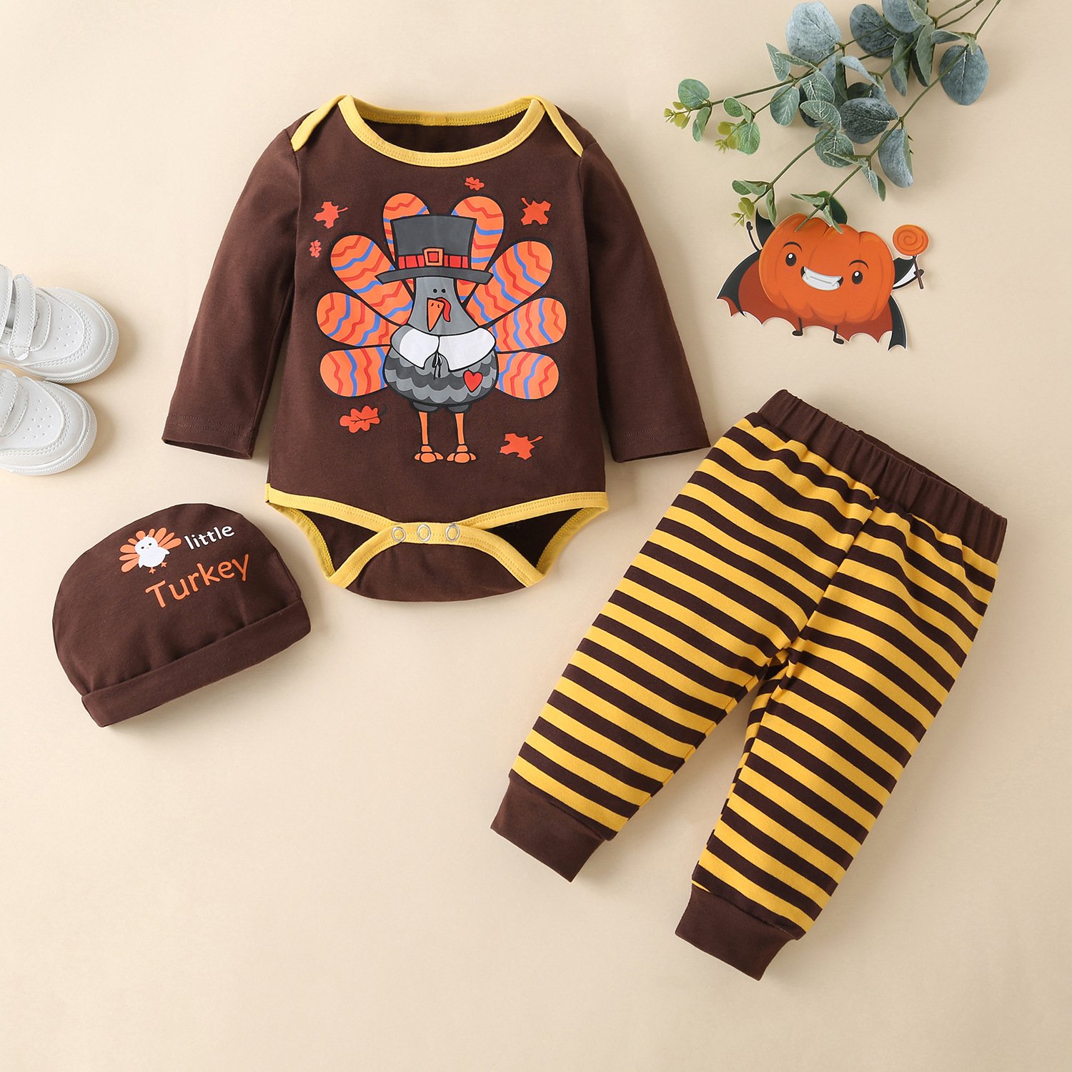 Kerst Winter Baby Boy Kleding Katoen Brief Kerstman Patchwork Plaid Lange Mouw Baby Bodysuit Baby Meisje Kleding 0-18M