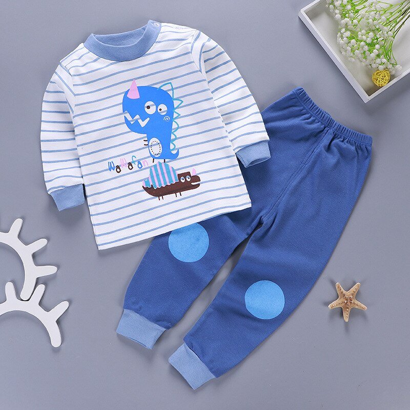 Kinderen Baby Jongens Meisjes Set Katoen Pasgeboren Herfst Lente Herfst Kleding Cartoon Peuter Suits Goedkope Spullen Voor 0-4Y Baby Outfits
