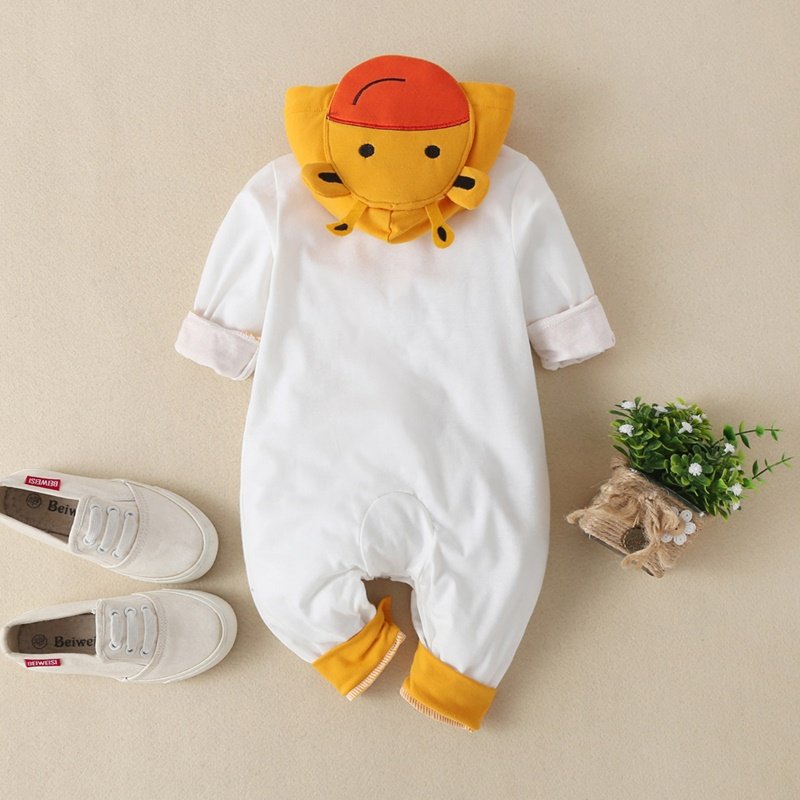 2020 Nieuwe Leuke Pasgeboren Baby Jongen Meisje Kleding Lange Mouwen Hoddies Beer Rits Baby Romper Kleding Herfst Winter Dragen 0-18M
