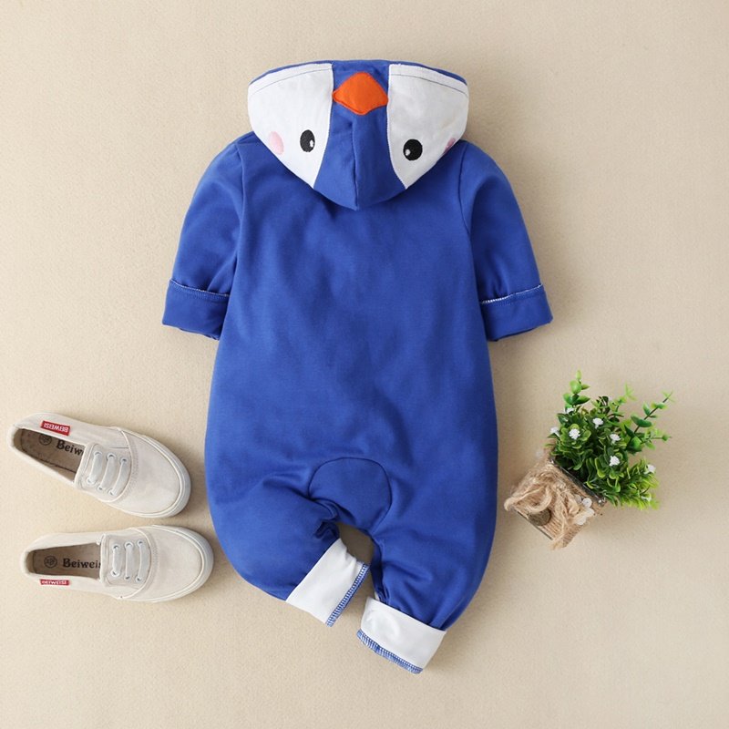 2020 Nieuwe Leuke Pasgeboren Baby Jongen Meisje Kleding Lange Mouwen Hoddies Beer Rits Baby Romper Kleding Herfst Winter Dragen 0-18M