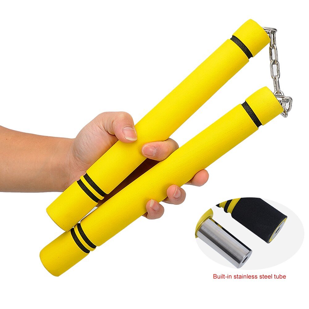 Sponge Nunchaku Practice Martial Arts Equipment Chain Safe Sponge Sport Training Effective Working-out Sport Accessories