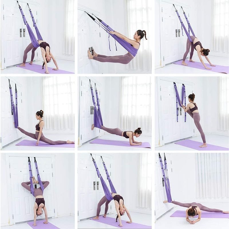 Aerial Yoga Hammock Swing Door Reverse Rope Stretch Belt Flexibility Stretch Leg Stretch Belt Ballet Dance Gymnastics Coach Aerial Yoga Hammock Swing Door Reverse Rope Stretch Belt Flexibility Stretch Leg Stretch Belt Ballet Dance Gymnastics Coach