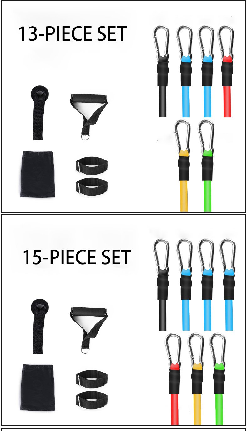 Fitness Resistance Rubber Band Yoga Elastic Band Upgrade Training Bar Set Pilates Training Exercise Fitness Equipment Pull Rope
