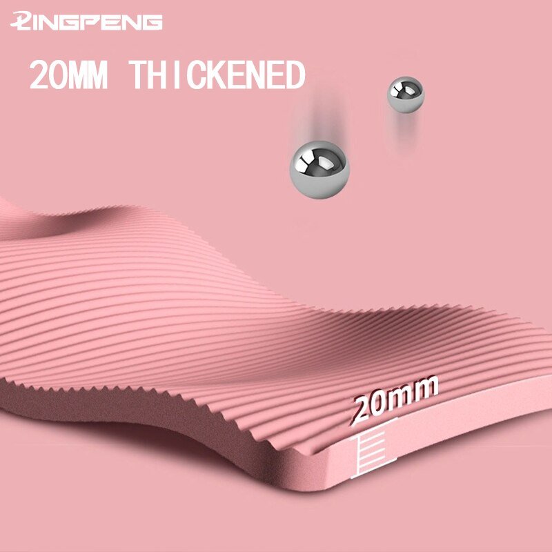 20MM Thick Yoga Mat NRB Non-slip Men and Women Fitness Tasteless Gym Exercise Mat Pilates Mat Meditation Mat Fitness Mat