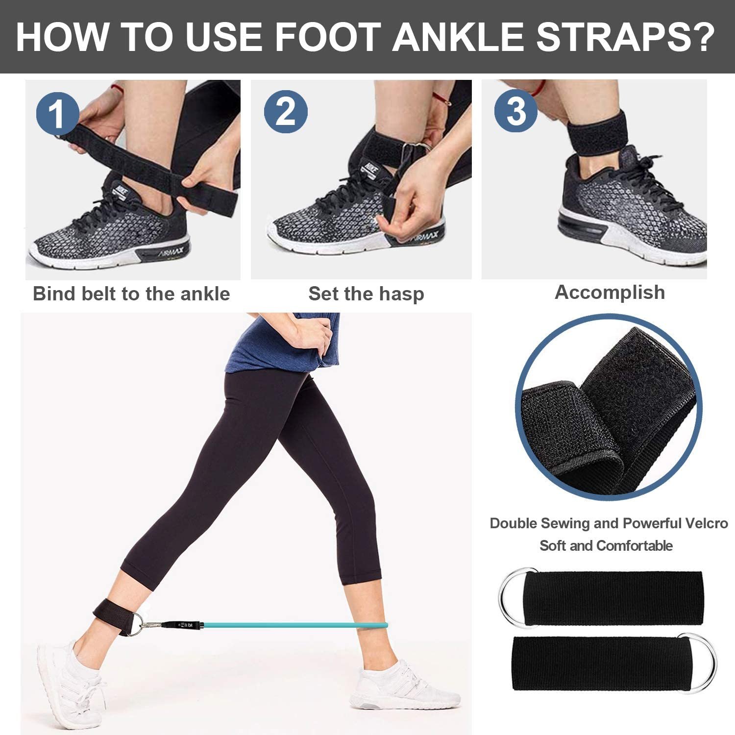 250 Lb Fitness Resistance Band All Black Suit Rubber Band Elastic Band Upgrade Training Band Suit Pilates Fitness Equipment Home