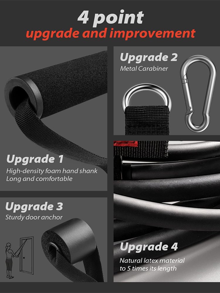 Fitness Resistance Pull Rope Rubber Band Yoga Elastic Training Belt Upgrade Set Pilates Training Exercise Fitness Equipment Fitness Resistance Pull Rope Rubber Band Yoga Elastic Training Belt Upgrade Set Pilates Training Exercise Fitness Equipment