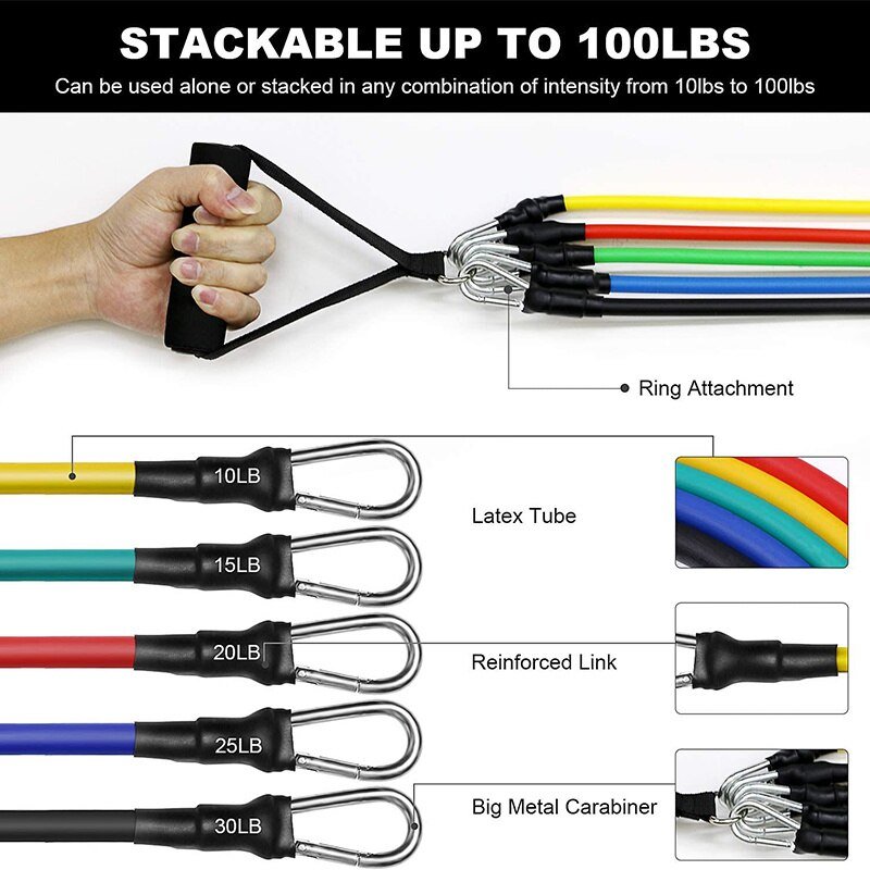 Fitness Resistance Pull Rope Rubber Band Yoga Elastic Training Belt Upgrade Set Pilates Training Exercise Fitness Equipment Fitness Resistance Pull Rope Rubber Band Yoga Elastic Training Belt Upgrade Set Pilates Training Exercise Fitness Equipment