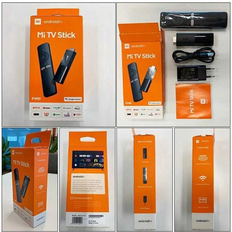 Originele Global Xiaomi Mi Tv Stick Android Tv 9.0 Quad-Core Dolby Dts Hd Dual Decodering 1Gb Ram 8Gb Rom Google Assistent Netflix