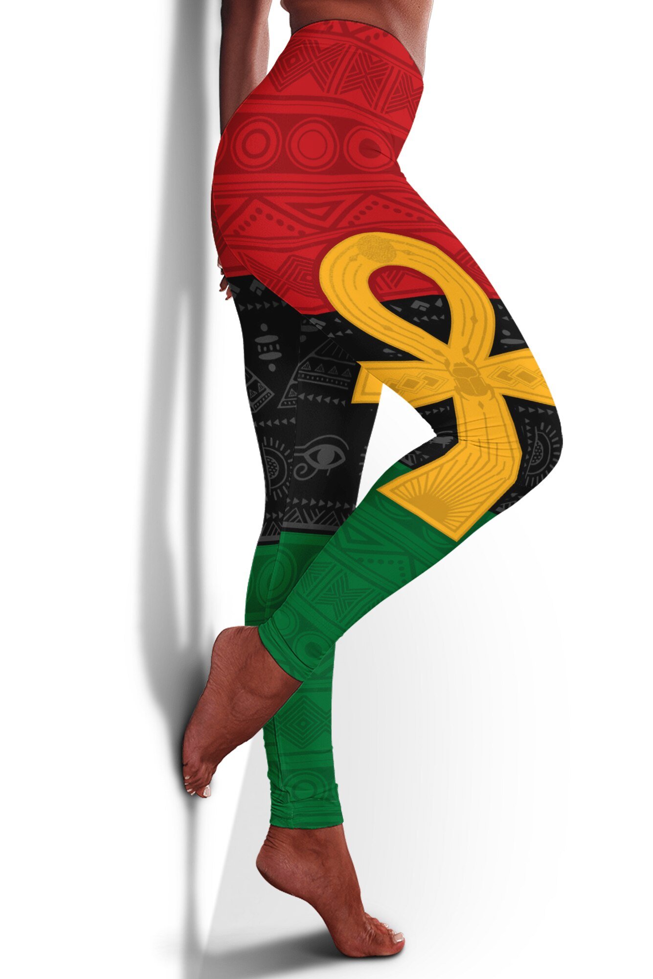 Plstar Cosmos Oog Van Egypte Leggings Vrouwen Plus Size Leggins Kerst Riem Pocket Gift Festival Herfst Winter Legging