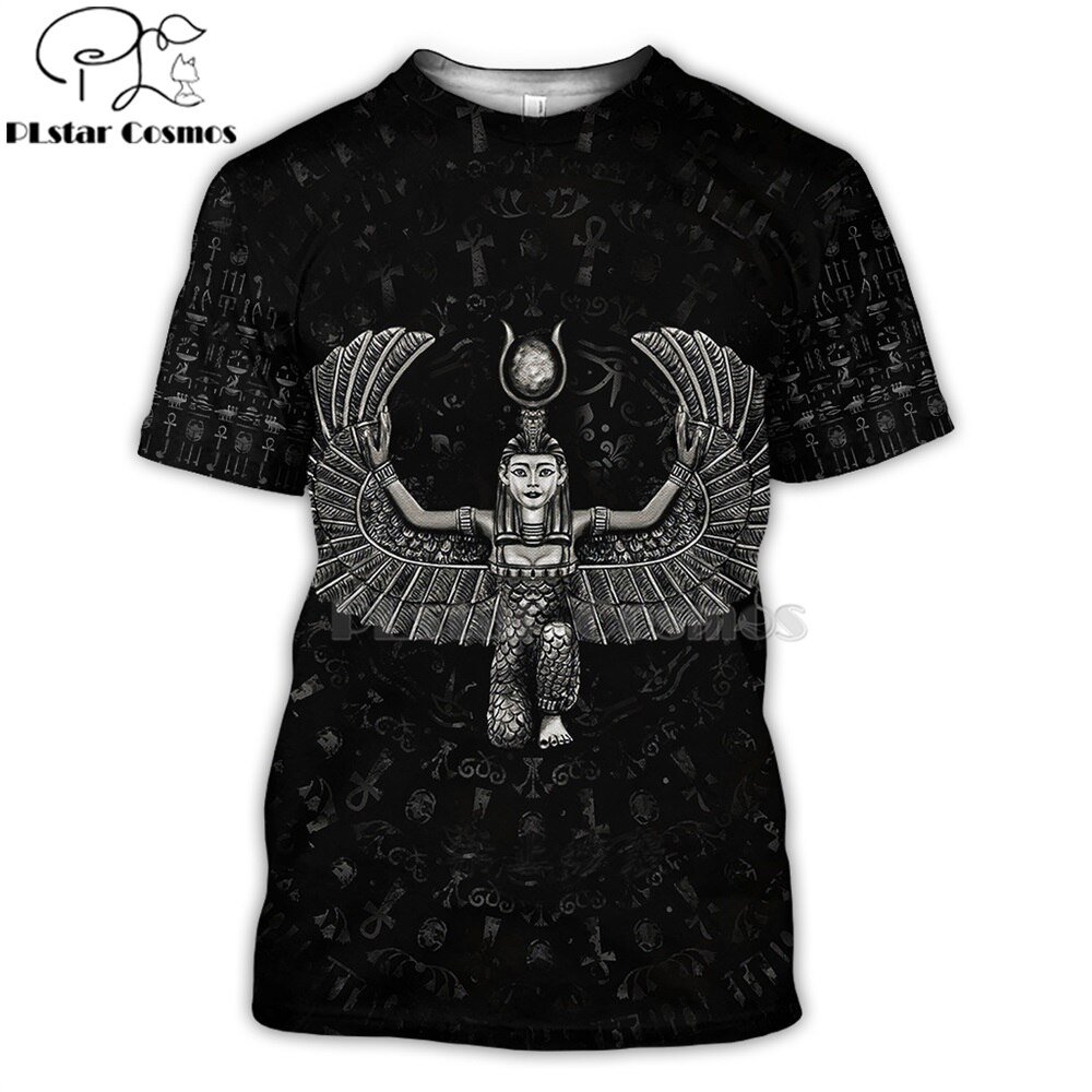 Mysterieuze Retro Oude Horus Egypte 3d Alle Bedrukte T Shirts Tees Zomer Grappige Korte Mouw Halloween Tshirt Cosplay Kleding