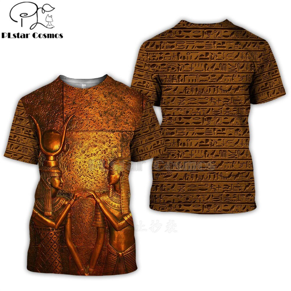 Mysterieuze Retro Oude Horus Egypte 3d Alle Bedrukte T Shirts Tees Zomer Grappige Korte Mouw Halloween Tshirt Cosplay Kleding