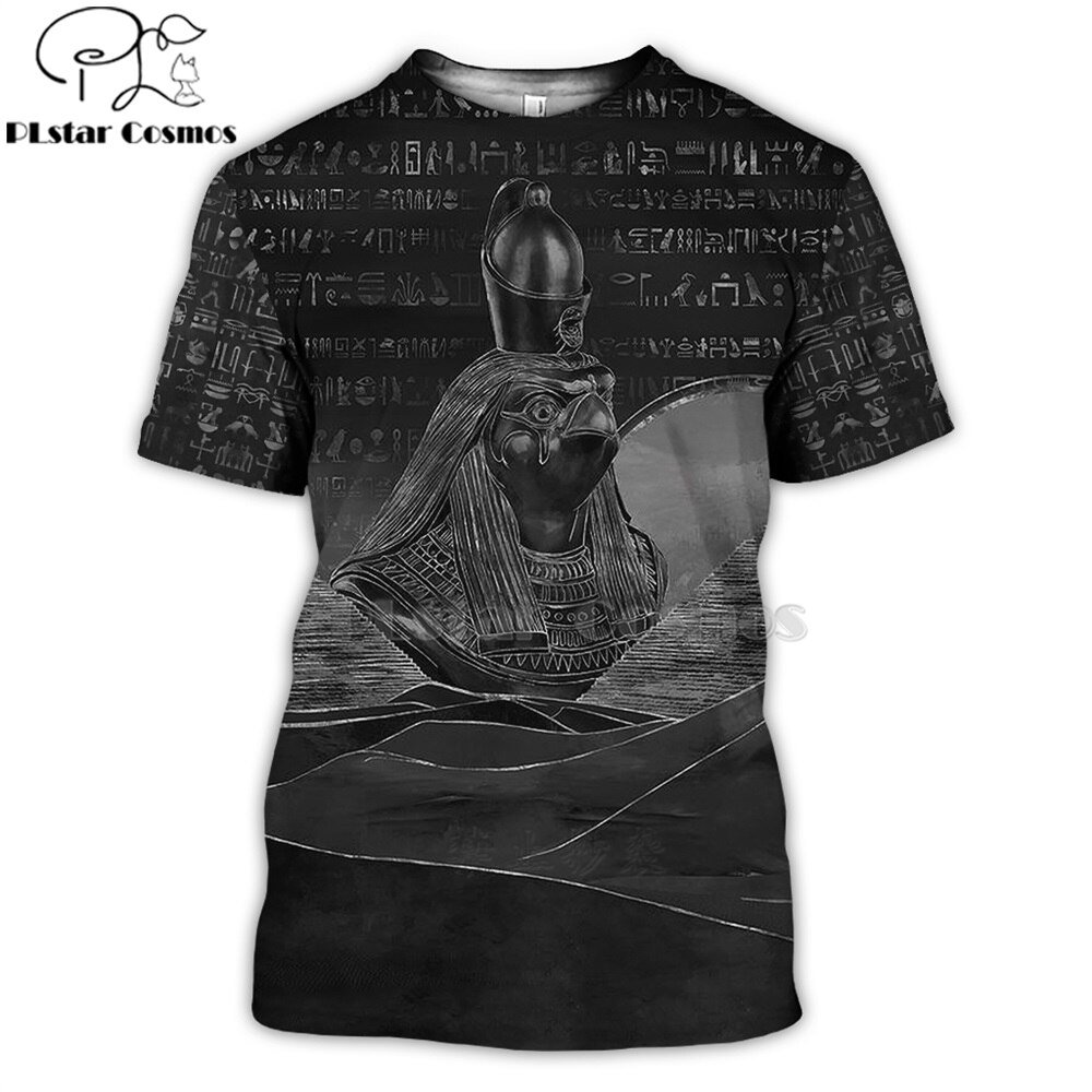 Mysterieuze Retro Oude Horus Egypte 3d Alle Bedrukte T Shirts Tees Zomer Grappige Korte Mouw Halloween Tshirt Cosplay Kleding