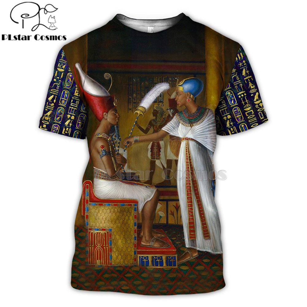 Mysterieuze Retro Oude Horus Egypte 3d Alle Bedrukte T Shirts Tees Zomer Grappige Korte Mouw Halloween Tshirt Cosplay Kleding