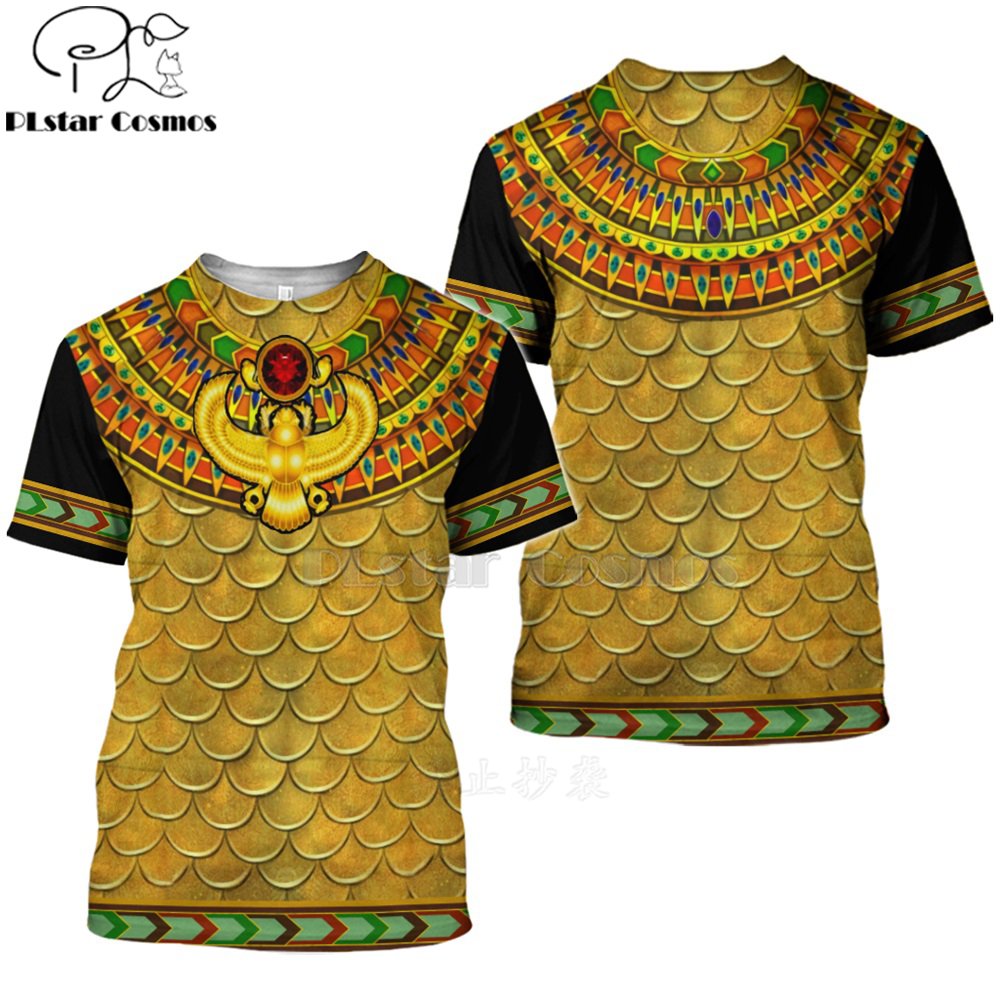 Mysterieuze Retro Oude Horus Egypte 3d Alle Bedrukte T Shirts Tees Zomer Grappige Korte Mouw Halloween Tshirt Cosplay Kleding