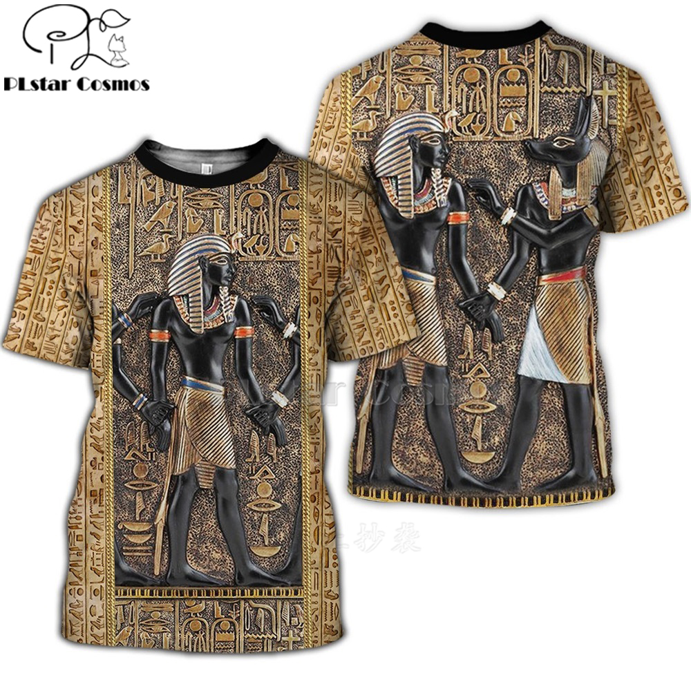 Mysterieuze Retro Oude Horus Egypte 3d Alle Bedrukte T Shirts Tees Zomer Grappige Korte Mouw Halloween Tshirt Cosplay Kleding
