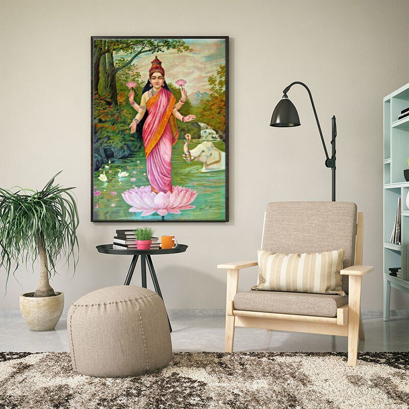 Godin Lakshmi Art Film Print Poster Thuis Wall Decor Godin Lakshmi Art Film Print Poster Thuis Wall Decor