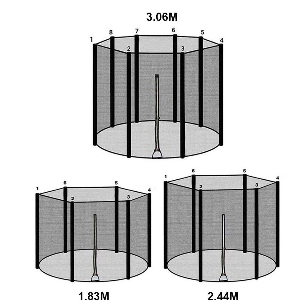 Outdoor Trampoline Beschermende Netto Duurzaam Nylon Trampoline Veiligheid Bescherming Hek Kinderen Letsel Preventie Trampoline Netto