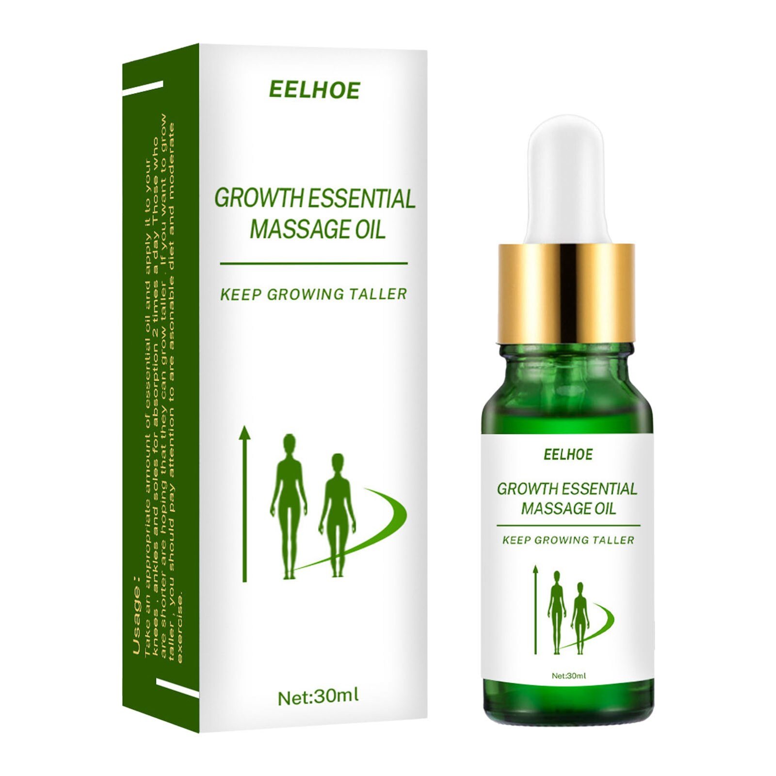 Hoogte Toenemende Olie Lichaam Groeien Groter Essentiële Oliën Voet Gezondheidszorg Promot Bone Groei Verhooging Conditioning Voet Massage