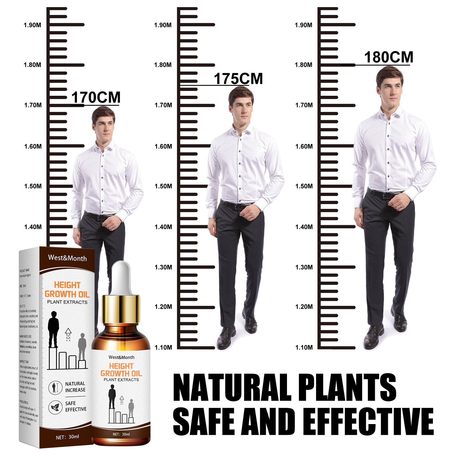 Kruiden Verhogen Hoogte Essentiële Olie Bevorderen Bone Groei Grow Taller Conditioning Toenemende Body Oliën Rustgevende Voet Massage Olie