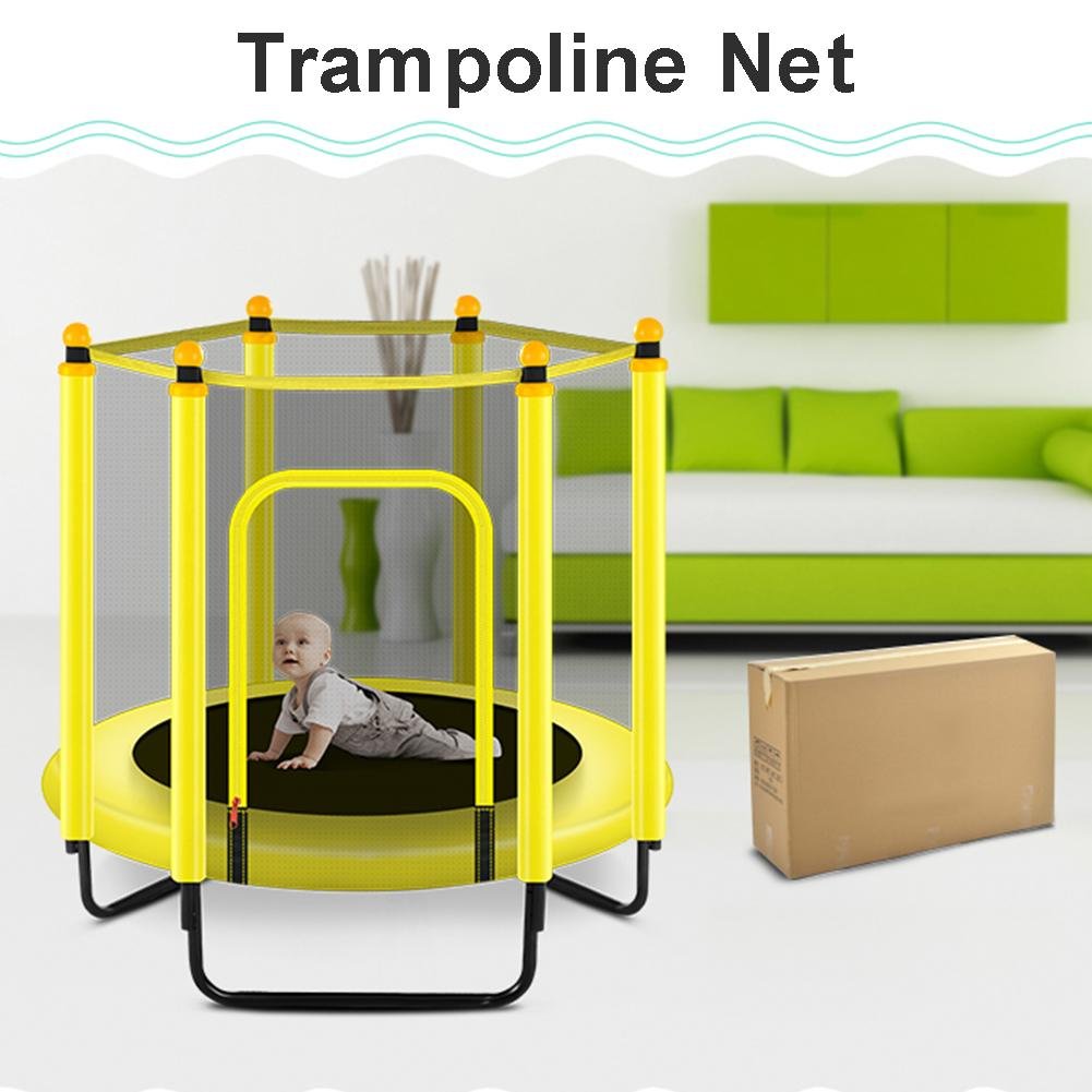 Trampoline Vangnet Uv-Bestendig Tuin Trampoline Pe 6-Pole Vervanging Net Trampolines Netto 3.97ft/4.59ft/4.92ft (Alleen Netto)