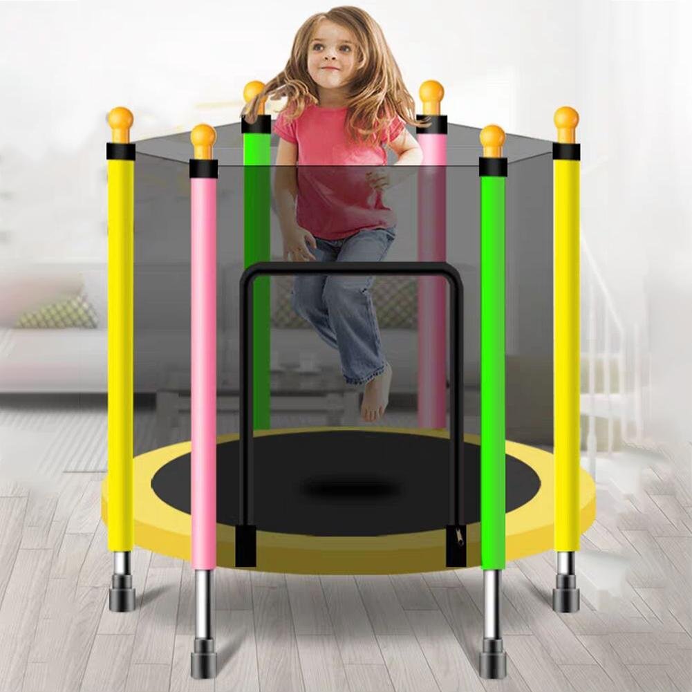 Trampoline Vangnet Uv-Bestendig Tuin Trampoline Pe 6-Pole Vervanging Net Trampolines Netto 3.97ft/4.59ft/4.92ft (Alleen Netto)